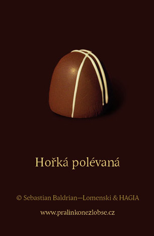 Pralinka hořká polévaná