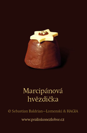 Pralinka marcipánová hvězdička